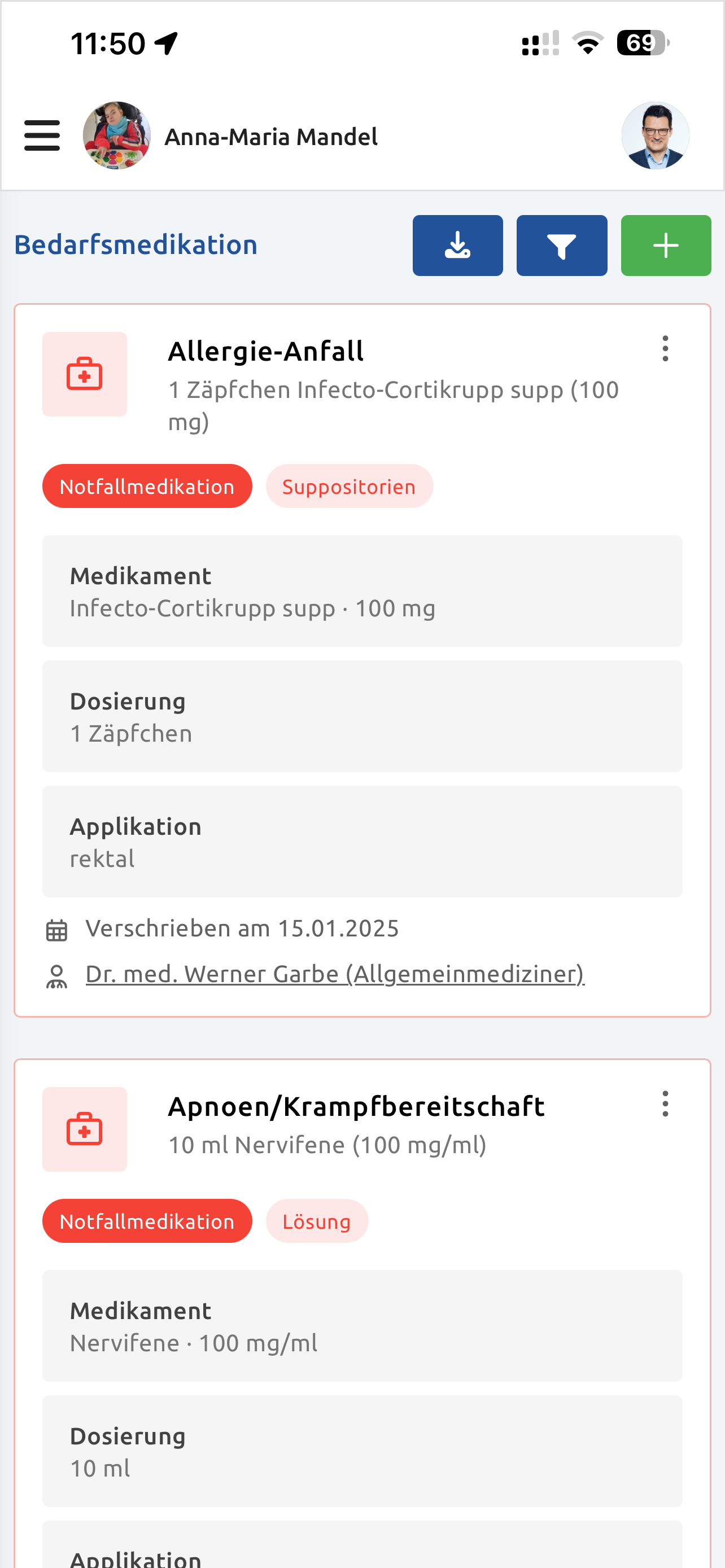 mendracare - As-Needed Medication